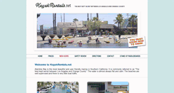 Desktop Screenshot of kayakrentals.net